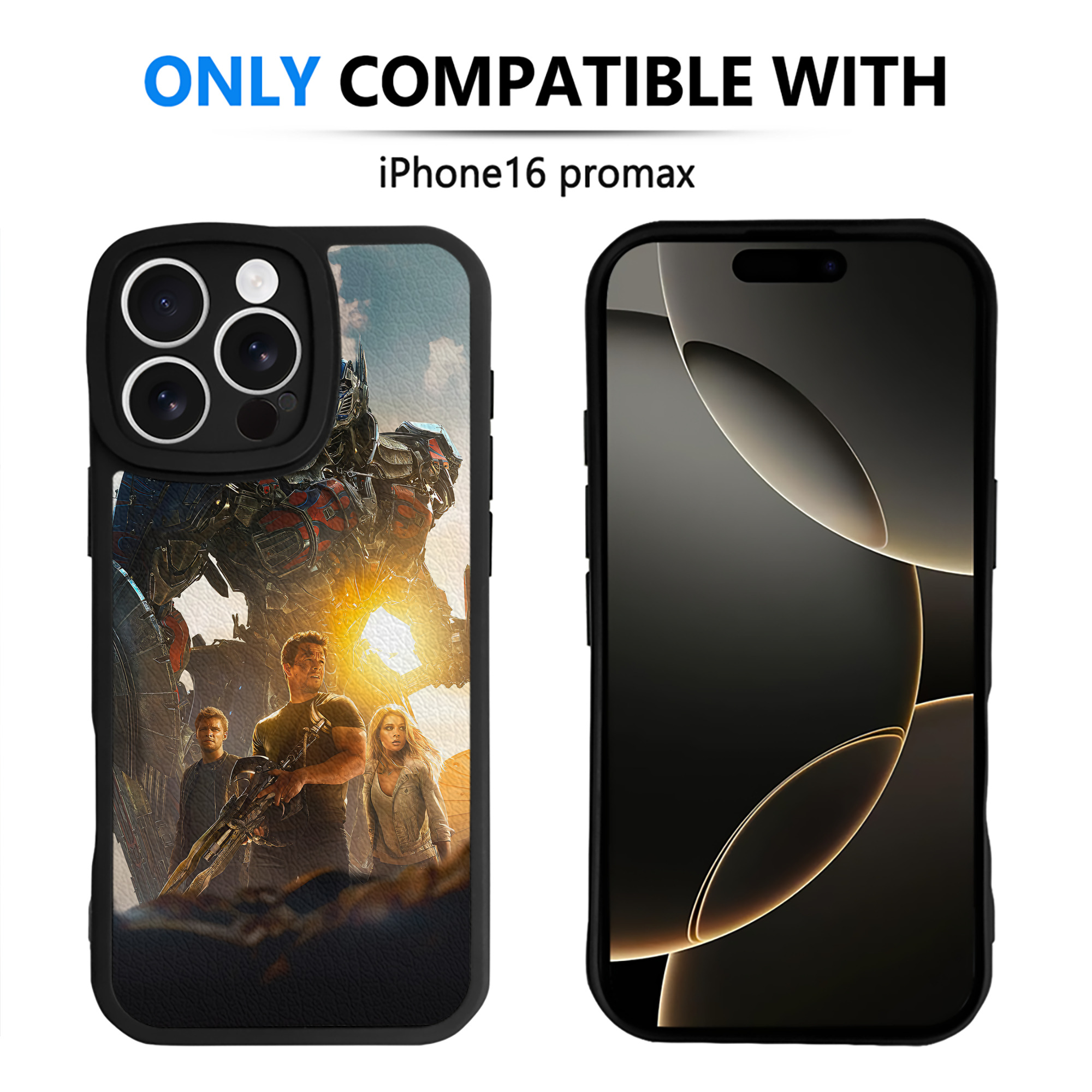 （画像用） Transformers トランスフォーマー 【iPhone 16シリーズ対応】シリコンスマホケース（レザー調） 材質：シリコン